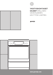 Käyttöohje Gorenje EC6151XB Liesi