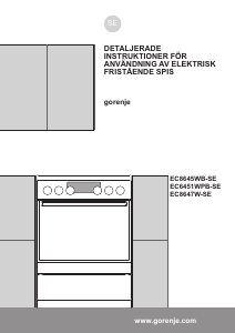 Bruksanvisning Gorenje EC6451WPB Spis