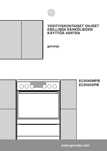 Käyttöohje Gorenje EC8545XPB Liesi