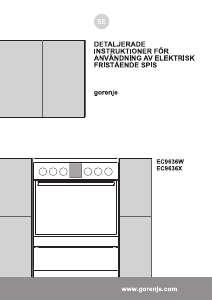 Bruksanvisning Gorenje EC9636X Spis