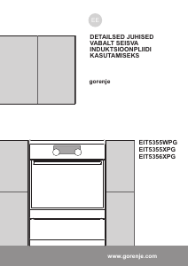 Kasutusjuhend Gorenje EIT5356XPG Pliit