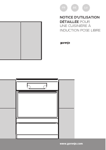 Mode d’emploi Gorenje EIT6341WD Cuisinière