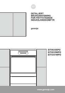 Bruksanvisning Gorenje EIT8535XPD Komfyr