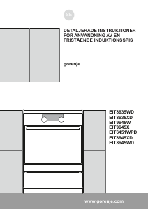 Bruksanvisning Gorenje EIT8645WD Spis