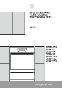 Brugsanvisning Gorenje EIT8645WD Komfur