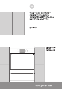 Käyttöohje Gorenje EIT9646X Liesi