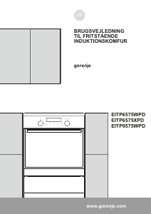 Brugsanvisning Gorenje EITP6575WPD Komfur