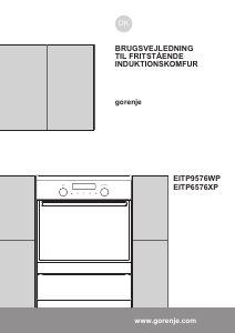 Brugsanvisning Gorenje EITP6576XP Komfur