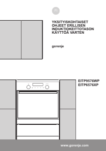 Käyttöohje Gorenje EITP6576XP Liesi