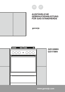 Bedienungsanleitung Gorenje G5111WH-B Herd