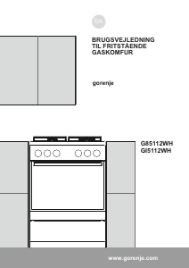 Brugsanvisning Gorenje G85112WH Komfur