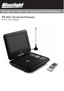 Kullanım kılavuzu Bluelight PD-826 DVD oynatıcısı