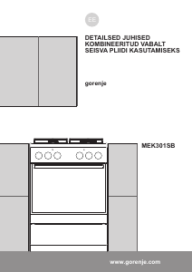 Kasutusjuhend Gorenje MEK301SB Pliit