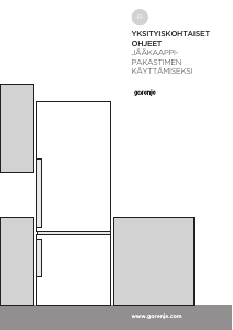 Käyttöohje Gorenje OBRB153BL Jääkaappi