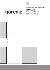 Mode d’emploi Gorenje RB4121ANW Réfrigérateur