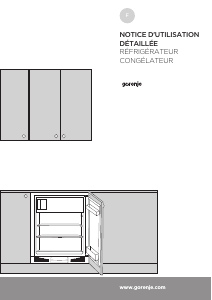 Mode d’emploi Gorenje RBIU6091AW Réfrigérateur