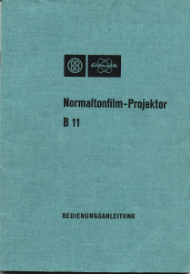 Bedienungsanleitung Bauer B11 Projektor