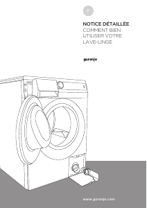 Mode d’emploi Gorenje W8424 Lave-linge