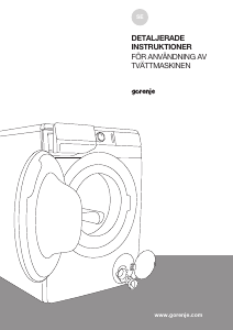 Bruksanvisning Gorenje WE74S3 Tvättmaskin