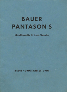 Bedienungsanleitung Bauer Pantason S Projektor