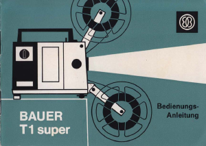 Bedienungsanleitung Bauer T1 Super Projektor