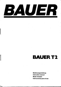 Bedienungsanleitung Bauer T2 Projektor