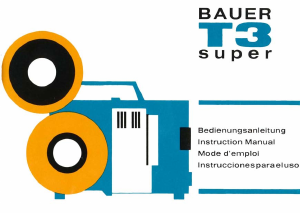 Manual Bauer T3 Super Projector