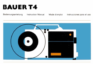 Manual Bauer T4 Projector