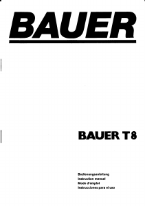 Manual de uso Bauer T8 Proyector
