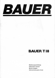 Mode d’emploi Bauer T18 Projecteur