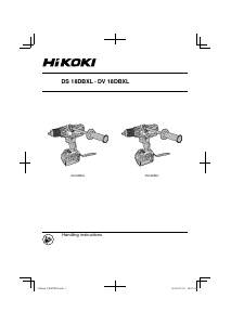 Handleiding Hikoki DS 18DBXL Schroef-boormachine