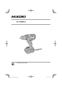 Manual Hikoki DV 18DBFL2 Drill-Driver