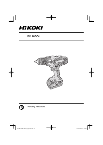 Handleiding Hikoki DV 18DGL Schroef-boormachine