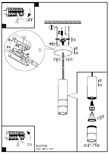 Bruksanvisning Eglo 39701 Lampa