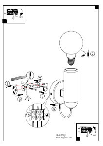 Instrukcja Eglo 39834 Lampa