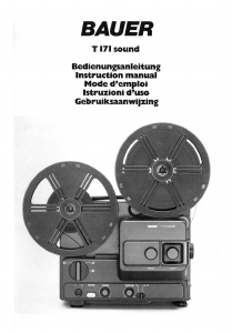 Manual Bauer T171 Sound Projector