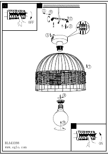 Εγχειρίδιο Eglo 43398 Λαμπτήρας