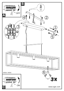 Manual Eglo 49565 Lampă