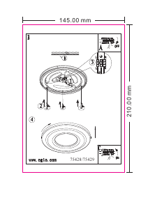 Mode d’emploi Eglo 75429 Lampe