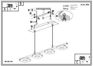 Manual Eglo 97014 Lampă