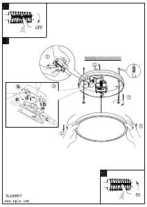 Manual Eglo 98657 Candeeiro