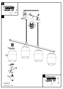 Bruksanvisning Eglo 98765 Lampa