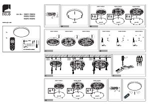 Manual Eglo 98891 Lampă