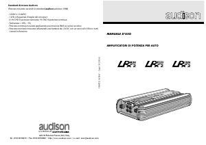 Manuale Audison LRX2 150 Amplificatore auto