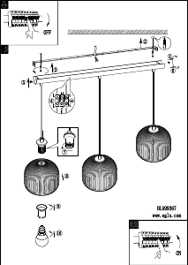 Hướng dẫn sử dụng Eglo 99371 Đèn