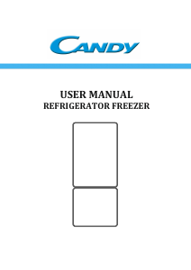 Manual Candy CMICN 5184XN Frigorífico combinado