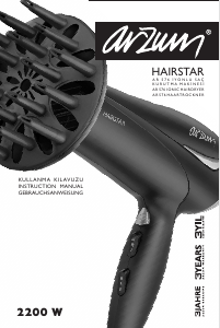 Kullanım kılavuzu Arzum AR 576 Hairstar Saç kurutma makinesi