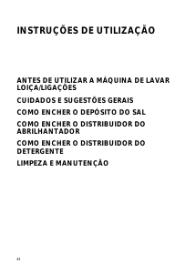 Manual Ignis ADL 334 S WH Máquina de lavar louça