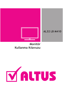 Kullanım kılavuzu Altus AL32 LB M410 LCD ekran
