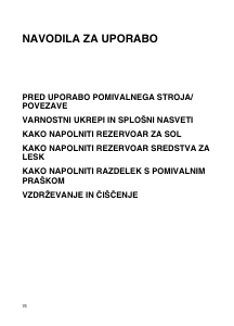 Priročnik Ignis ADL 349/1 Pomivalni stroj